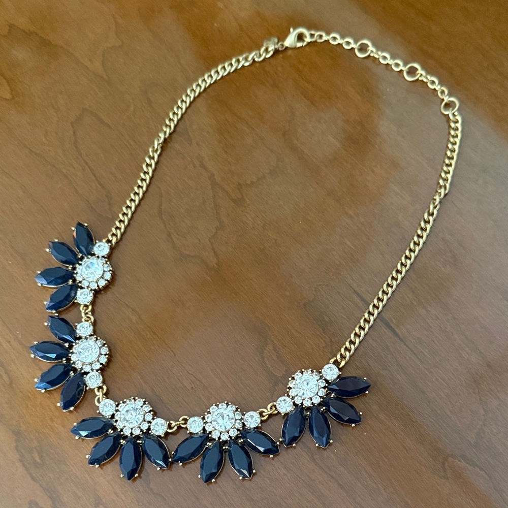 J. Crew Gold and Blue Necklace - Picture 5 of 5